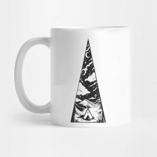 TIPI Authentic Native American Illustrated Ink Design Mug